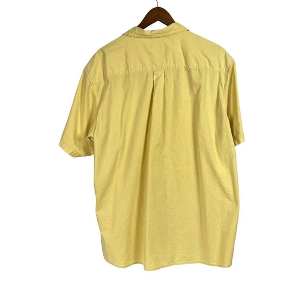Red Head Brand Co Mens Button Up Shirt Long Sleeve Flap Pockets Yellow Size 2XL - Picture 2 of 4